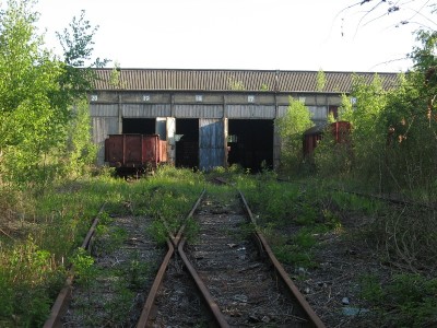 The area of the depot where the locos used to be in position.