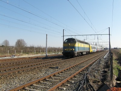 1ste keer geluk om stipt 11u00 met de 5505 op kop