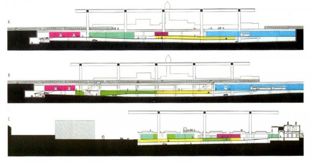 xaveer-de-geyter-gsp.jpg (105.6 KiB) 28159 keer bekeken Visie van architect Xaveer De Geyter uit 1999 over de toekomst van het station Gent-Sint-Pieters ( Copyright Xaveer De Geyter)